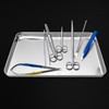 QWORK Stainless Steel Instrument Tray, Multipurpose Service Tray with Flat