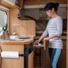 Camper Paper Towel Holder with Spray Bottle,Space-Saving Stainless Steel RV