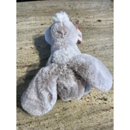 Douglas Cuddle Toys Bon Bon Floppy Bunny 10” Rabbit Plush Stuffed Gray NEW