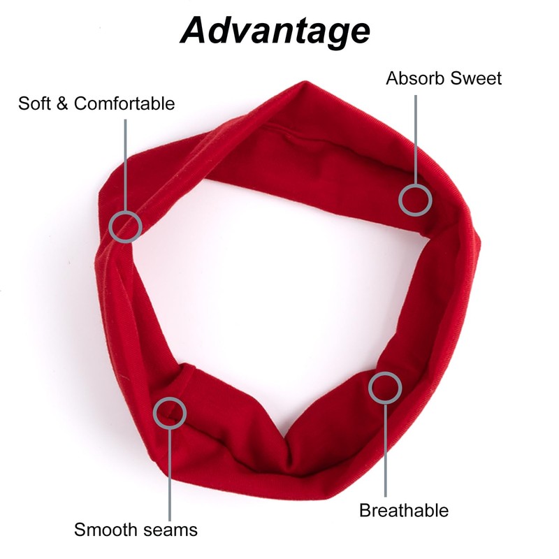 8pcs Headbands for Women Non Slip - Soft Women's Fashion