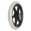 Wheelchair Wheel 8in PU Walker Caster Replacement Skidproof with Ball