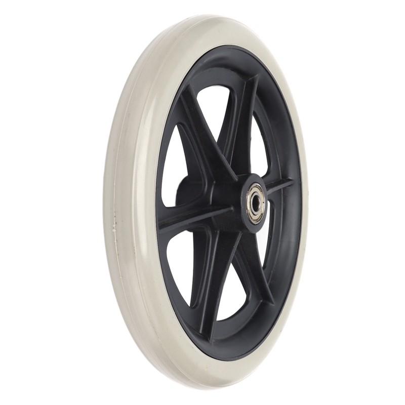 Wheelchair Wheel 8in PU Walker Caster Replacement Skidproof with Ball