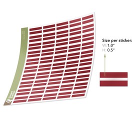 Desert Cactus Latvia Flag Sticker Country Decal 1 Inch Rectangle Sheets 50 Total Pieces Kids Logo Scrapbook Sheet Car Vinyl Window Bumper Laptop Latvian R