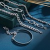 ANYILVTULI Chunky Bracelets for Women 22192024822 (SILVER)