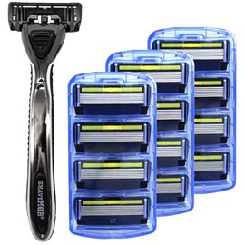 ShaveMOB 6-Blade Men's Razor Kit (Flex Head Handle with 4 Refills) (No Trimmer) - The Caveman Shaving Kit