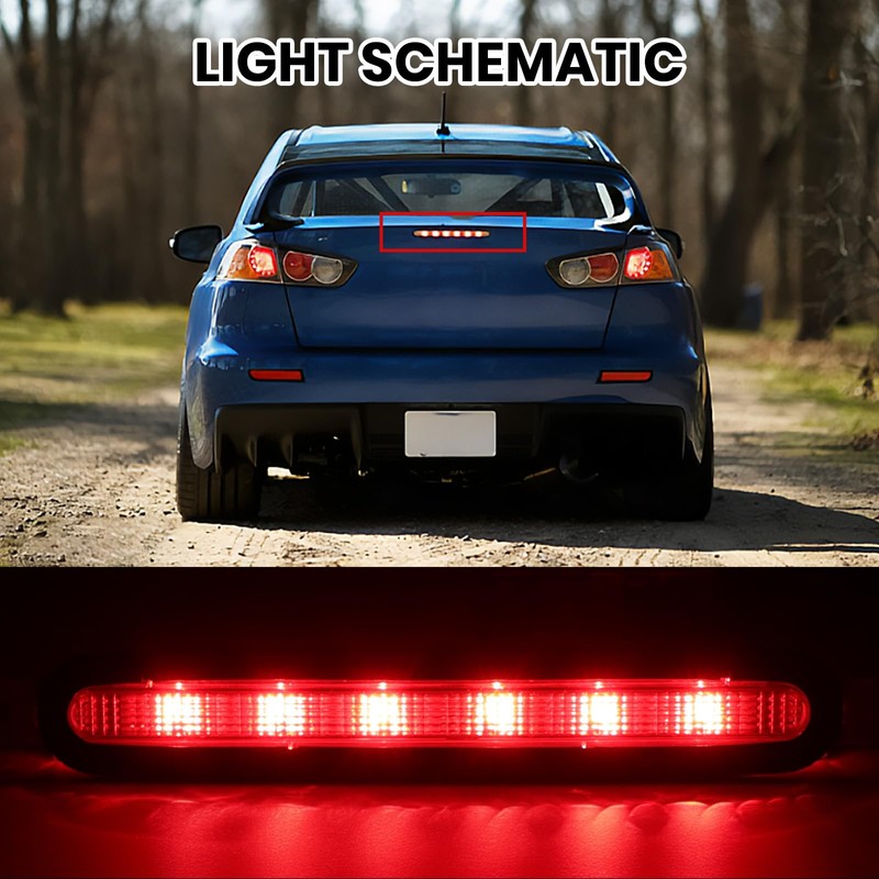 Clidr High Mount 3rd Brake Light for Mitsubishi Lancer/Lancer Evo/Lancer