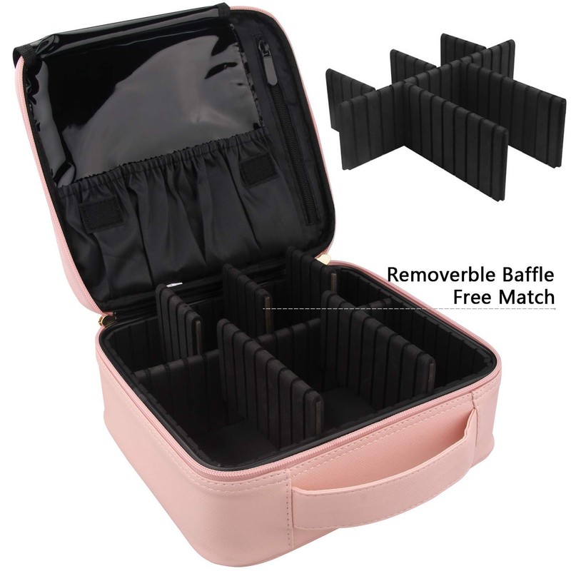 Samtour Makeup Case Travel Makeup Bag Makeup Train Case Cosmetic