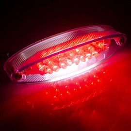 Evomosa 28 LED Motorcycle ATV Rear Brake Stop Number Plate Light Compatible with ATV LTZ König Quad Runner DR DRZ 650 400 (White)