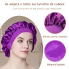 4 Piezas Gorro de Seda y Satén para Cabello Rizado,