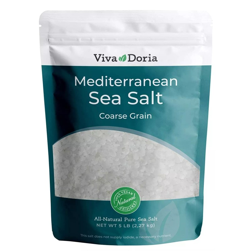 Viva Doria Mediterranean Sea Salt, Coarse Grain, 2 lb