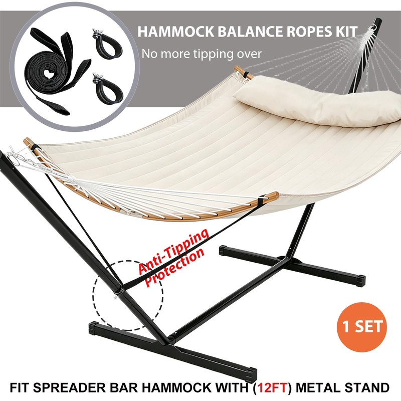 Hammock Balance Ropes Kit Designed for Double Spreader Bar Hammock