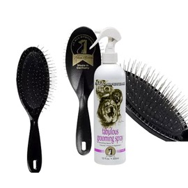 #1 All Systems Fabulous Grooming Spray And Ultimate Pin Brush (Black)