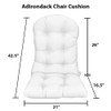 RSH Decor: Tufted Adirondack Chair Cushion | 42.5” x 21”