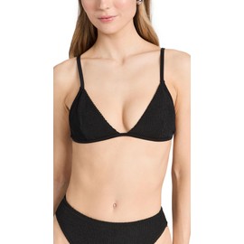 Good American Women's Always Fits Bikini Top, Black001, M