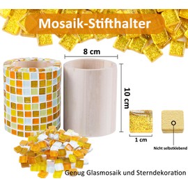 AiYoYo DIY Craft Set, Gifts for Children and Adults, Mosaic Picture Frame, Creative Crafts (Orange-E)