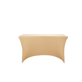 LZY Spandex Fitted Stretch Table Cover for 4ft or 6ft or 8ft Folding Table, Rectangular Cocktail Tablecloth, Perfect for Party or Banquet