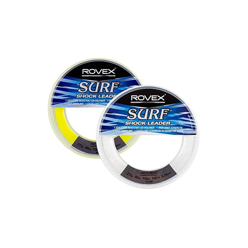 Rovex Surf Shock Leader Hi Viz 24kg 50lb 165yd