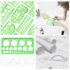 15Pcs Geometric Stencils Drawing Templates,Drawing Stencils Drafting Tools with Geometry