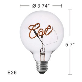 Darksteve - Cat LED Light Bulb - E26 Screw Filament Modern Decorative Light Bulbs