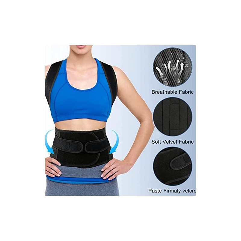 Corrector de postura de espalda para mujeres y hombres -