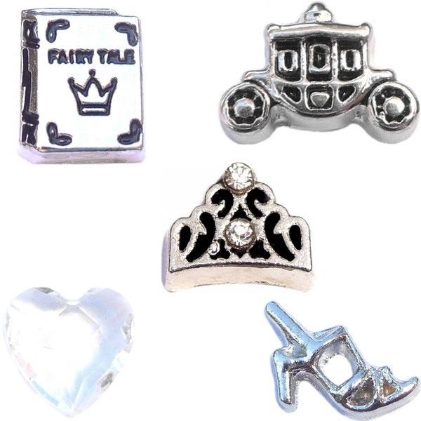 Happily Ever After Charm Set for Floating Lockets