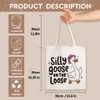SEWSONG Silly Goose Canvas Tote Bags for Women Friend,Funny Duck