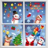 Wothfav 79Pcs Christmas Window Stickers – 9 Sheets Removable Static
