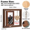 5th Anniversary Wedding Picture Frame Gift for Him Her, Rotating