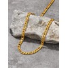 U7 Classic Figaro Chain for Men and Women Stainless Steel