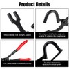 Exhaust Hanger Removal Pliers with Offset Jaw for Rubber Muffler