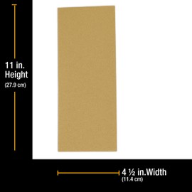 Dura-Gold Premium 1/2 Sheet Gold Sandpaper Sheets, 600 Grit (Box of 16) - Wood Furniture Woodworking - 4.5" x 11" Size Hook & Loop Backing Sheets - for Sanders, Hand Sanding Block Tools, Auto Paint