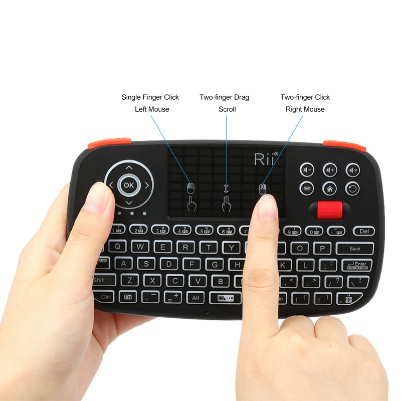 Rii i4 Mini Wireless Keyboard Bluetooth & 2.4GHz Dual Modes