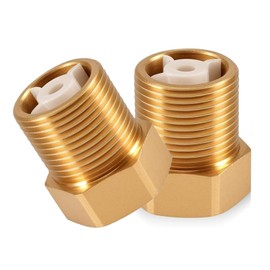 Pack of 2 3/4 Inch Brass Check Valve DN20 Thread Backflow Preventer with Male Thread and Internal Thread 3/4 Inch Return Valve Check Valve Waste Water for Water Pipes Water Heater