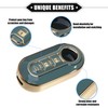 X AUTOHAUX Remote Keyless Key Fob Cover Kit for Fiat