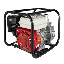 ZERNEIL 2" 6.5 HP 4-Stroke Gas Powered Semi-Trash Water Pump, 210cc 4-stroke Water Irrigation Transfer Pump, 7m/23ft Suction Height, Air-cooled Single-cylinder High-Pressure Gasoline Transfer Pumps