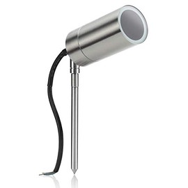 Auraglow Deep Recessed Outdoor Stainless Steel Garden LED GU10 Path Spike Spot Light Fitting