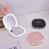 Compact LED Magnifying Travel Makeup-Mirror - 4 inches 1X/10X Magnification