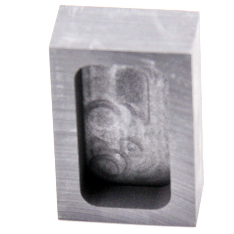 Marvedi 黒鉛インゴット型、高純度精錬黒鉛、金銀アルミニウム銅黄銅亜鉛と合金金属の鋳型 (55x37x20mmGold 150g)