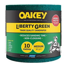 Liberty Green Sanding Roll 115mm x 10m Medium 80g