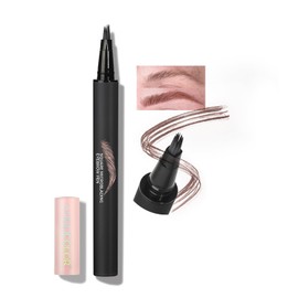 Anglicolor Eyebrow Pencil, Quick Eyebrows in 3 Minutes, Microblading Eyebrow Pencil, Durable, Eyebrow Brush, Quick Drying, Natural Outlining Filling Eyebrow Makeup 02 Mocha