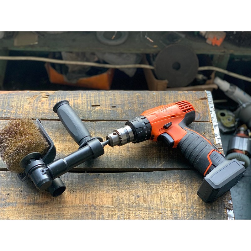 Aidelife Brass Brush Wheel for Mini Renovator Accessories, Cordless Drill/Impact