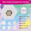 24Pack Stretched Canvas for Painting, 100% Cotton Art Canvases with