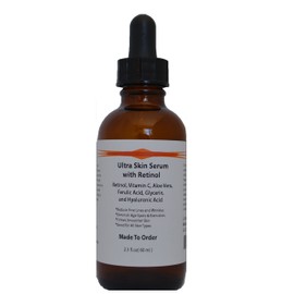 Ultra Skin Serum with Retinol, Vitamin C, Aloe Vera, Ferulic Acid, Glycerin and Hyaluronic Acid (2.3oz)