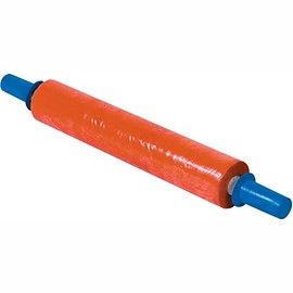 Goodwrappers Aviditi 20" x 1000' Goodwrappers Orange Stretch Film, 80 Gauge, Built in Disposable Handles for Maximum Tension Control, for Moving and Shipping, 4 Rolls