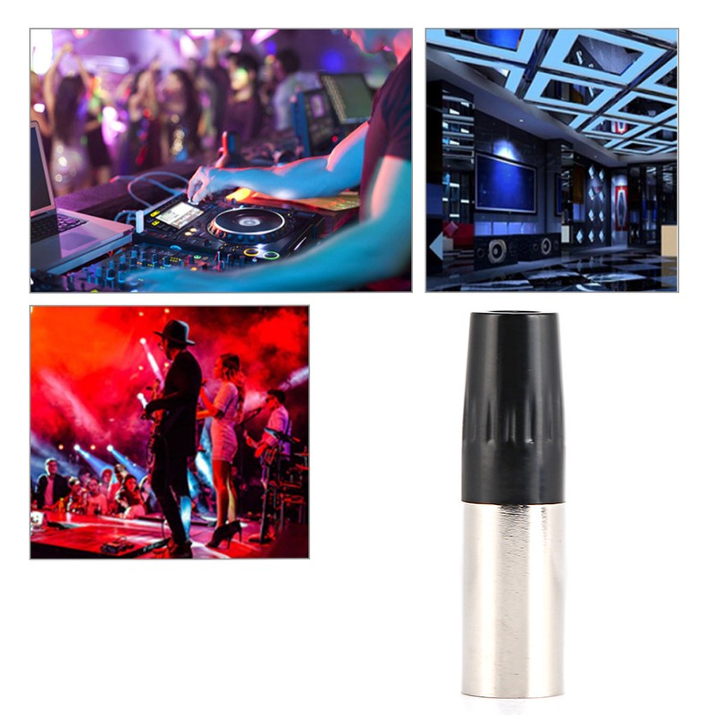 5pcs 4Pin XLR Connector Mini Male Microphone Cable Adapter MIC
