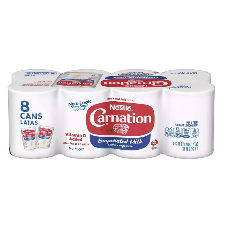 Nestlé Carnation Evaporated Milk 8Pack (12 oz Each) Hgkfks