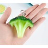 Dhjrefhhd 1Pcs Broccoli Keychain Kitchen Simulation Food Vegetable Decoration Keychain