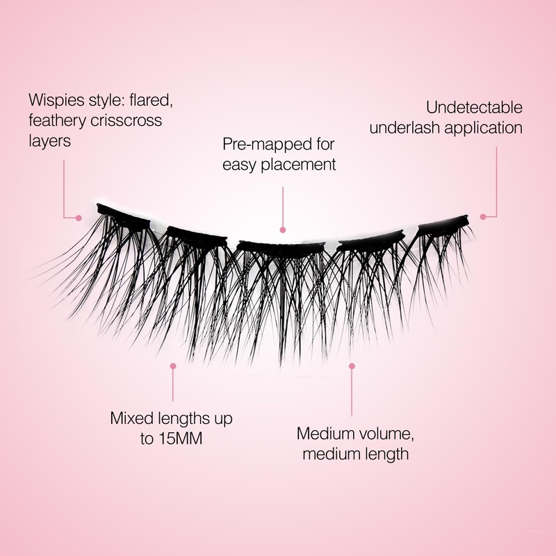 Ardell Press On Lashes Pre-Mapped DIY Lash Clusters - Wispies