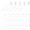 Waziaqoc 32PCS 8Inch Length White Slatwall Hooks, Metal Slat Wall