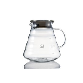 Hario V60 Glass Range Coffee Server, 800 ml, transparente